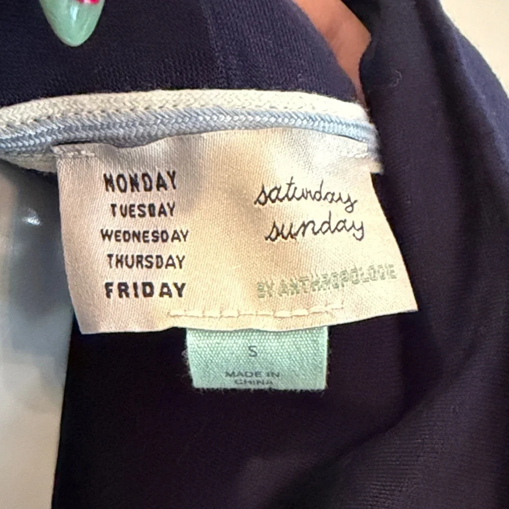 Anthropologie Saturday Sunday navy Carly dress - Picture 3 of 8